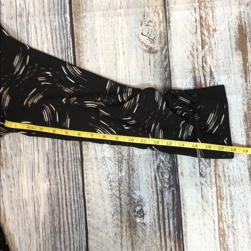 Apt 9 Dress Long Sleeves Black White Print Sz 12 - Picture 11 of 12